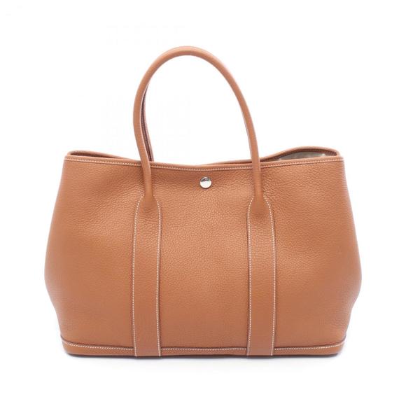 Hermes Hermès Garden Party PM Tote Bag in Negonda Leather, Brown, for Women - Picture 1 of 7